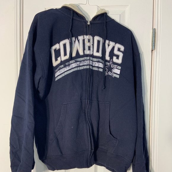 mens dallas cowboys zip up hoodie